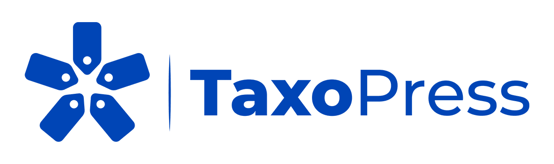 taxopress white logo