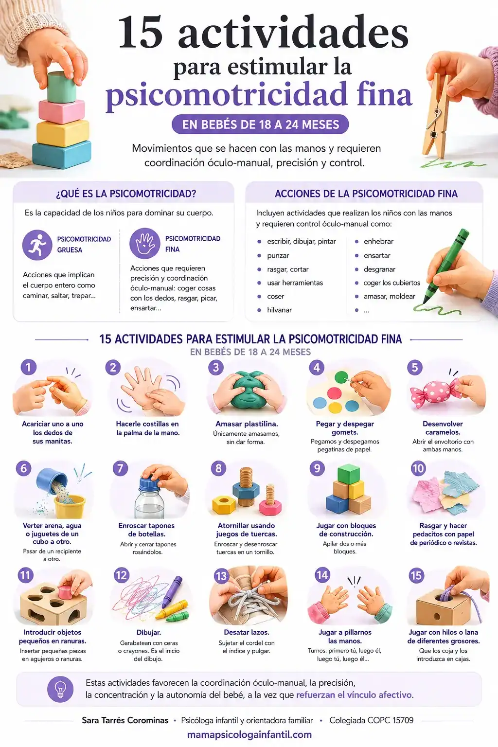 15 actividades psicomotricidad fina bebes 18 24 meses sara tarres