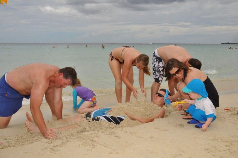 stockvault family at the beach124724