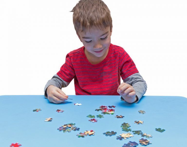 puzzles y niños
