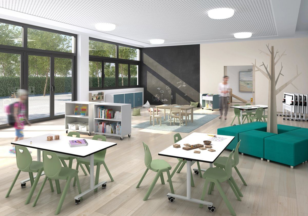 mobiliario escolar y aprendizaje infantil