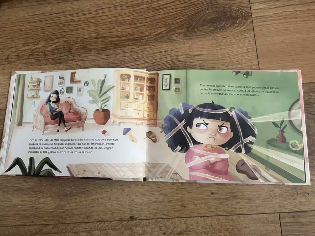 página interior del libro infantil sobre celos entre hermanos de Lydia Vallés