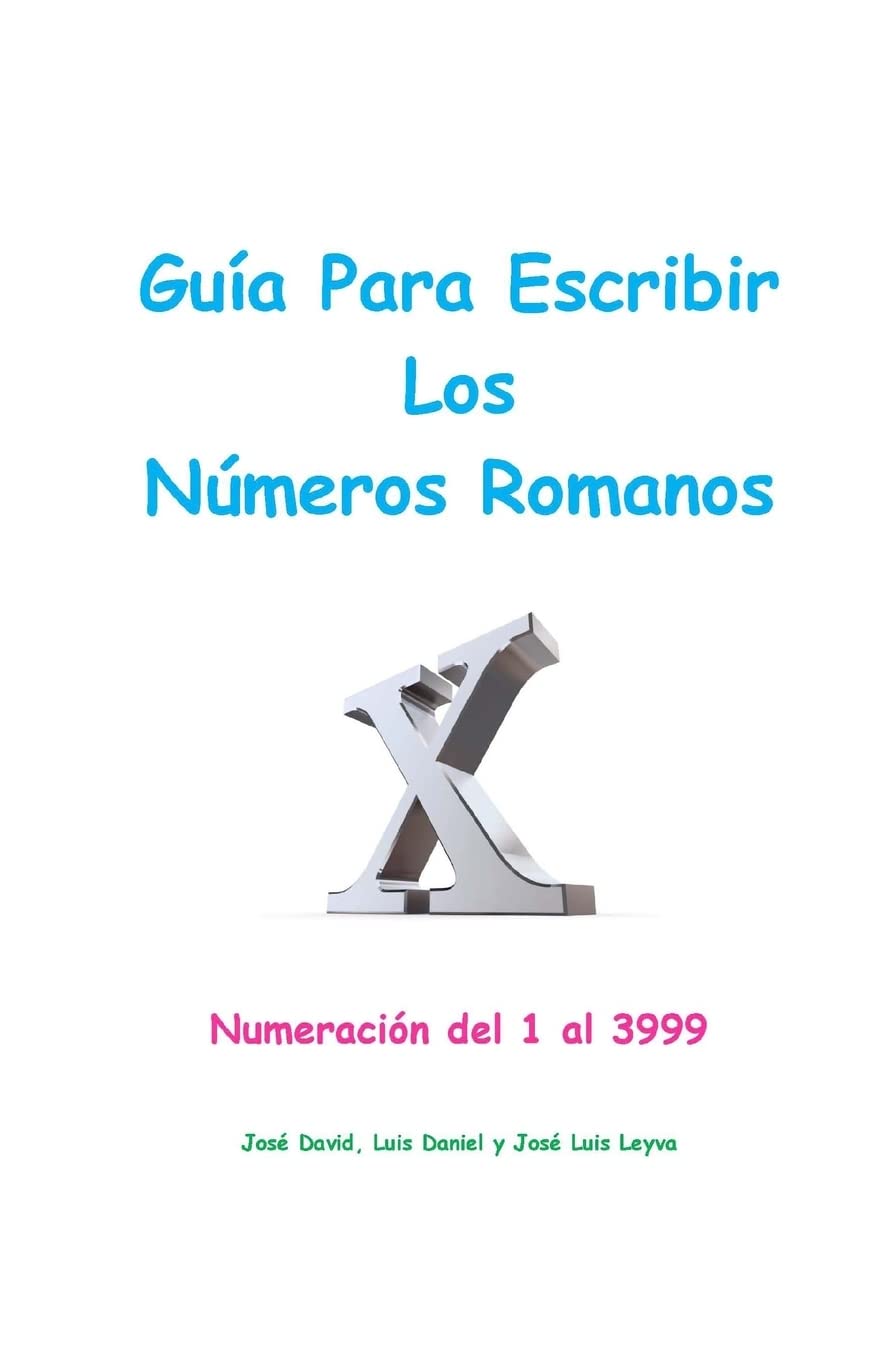 Guía para escribir los números romanos para niños