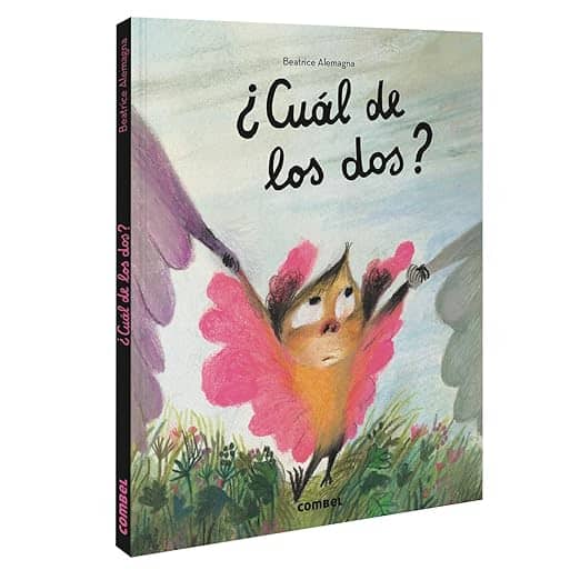 Portada del libro infantil ¿Cuál de los dos?, álbum ilustrado sobre conflictos familiares de Beatrice Alemagna